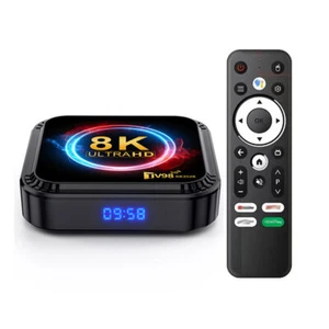 Smart TV Box Android 13.0 TV98 RK3528 Quad Core 8K UHD Media Stream Player 64G - Picture 1 of 14