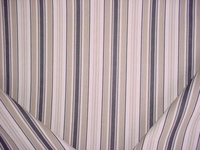 Tela de tapicería para cortinas de piedra a rayas de algodón Scalamandre SC27113 1-1/8Y Andover Foto 1 de 4