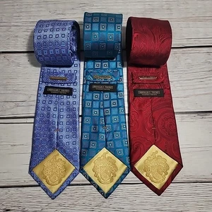 President Donald J. Trump Vintage Signature Collection Ties Lot of 3 100% Silk - Picture 1 of 9