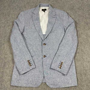 Club Room Separate Two-Button Blazer Suit Men's Size Medium Gray 100% Linen Made - Picture 1 of 22
