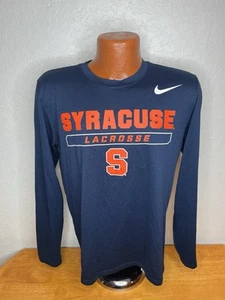 Men's Nike Dri Fit L/S Athletic Shirt Medium M - Syracuse Lacrosse - Polyester - Picture 1 of 5