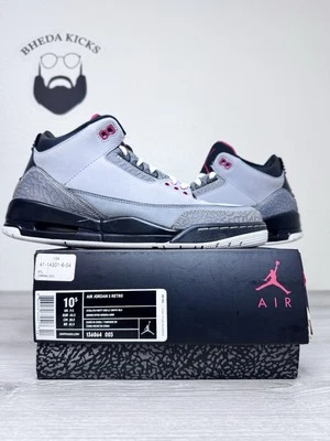 Talla 10.5 - Zapatillas Nike Air Jordan 3 Retro Stealth 2011 Usadas 136064-003 Foto 1 de 4