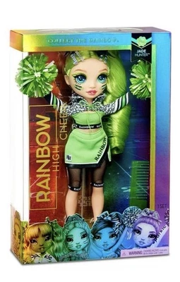 MGA ENTERTAINMENT New Rainbow High Cheer Jade Hunter Green Fashion Cheerleader Doll Series 1