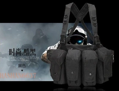 Chaleco táctico CS Equipo de entrenamiento Entrenamiento de seguridad AK Banda para el vientre Tela Oxford Foto 1 de 4