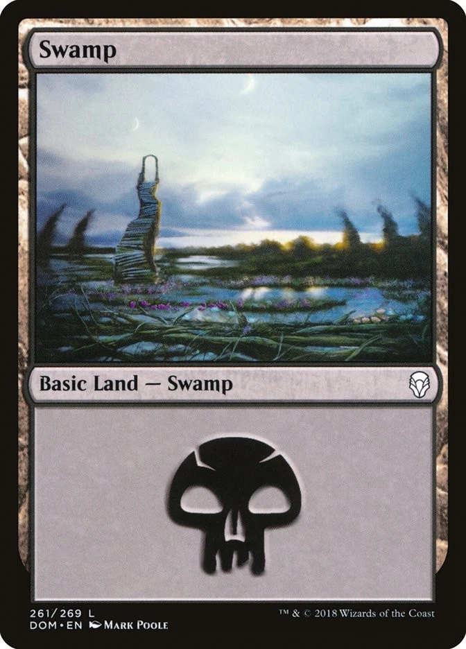 Swamp Foil (261) Dominaria DOM MTG Magic - Image 1 of 1