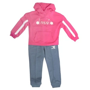 diadora 2 Pc Hd Twinkle Tracksuit Hoodie Joggers Set Youth Girls Size XS 1778 - Picture 1 of 4