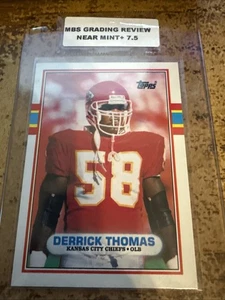 Derrick Thomas 1989 Topps Traded Rookie RC #90T Chiefs Hall of Fame MBS 7.5 NM+ - Bild 1 von 1