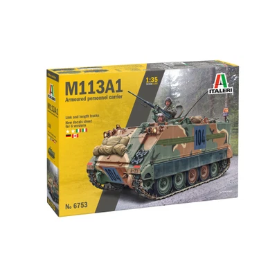 M113 A1 ARMOURED PERSONNEL CARRIER KIT 1:35 Italeri Kit Mezzi Militari Modellino - Immagine 1 di 4