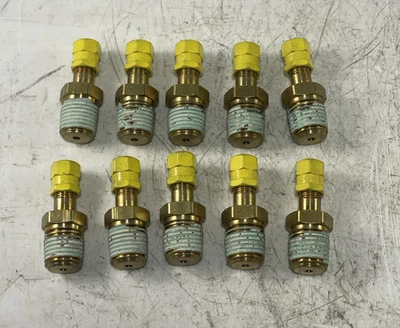 10x Dill Dill-MS-20813-1 1/4” NPT Schrader Valves Aircraft Valve Stems and Caps - Image 1 of 3
