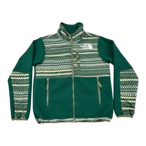 The North Face Fleece Full Zip Jacket Youth Medium 10/12 Green 95 Retro Denali - Picture 1 of 9