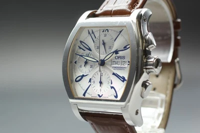 [Casi Como Nuevo] Reloj Suizo ORIS Miles 7532 Cronógrafo 41mm Blanco Automático Para Hombre Foto 1 de 4