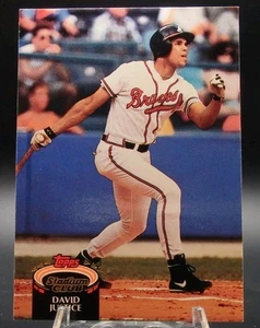1992 Stadium Club #182 David Justice NM - Picture 1 of 2