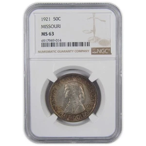 Missouri Commemorative Half Dollar 1921 MS 63 NGC Silver SKU:I18309 - Picture 1 of 4