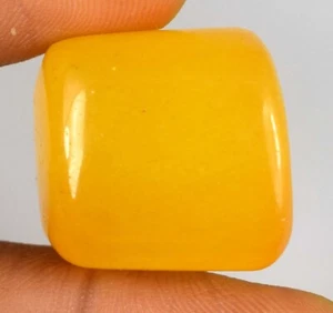 76,35 ct natürlicher gelber Saphir ausgefallener Cabochon Trommelstein Anlagequalität - Bild 1 von 9