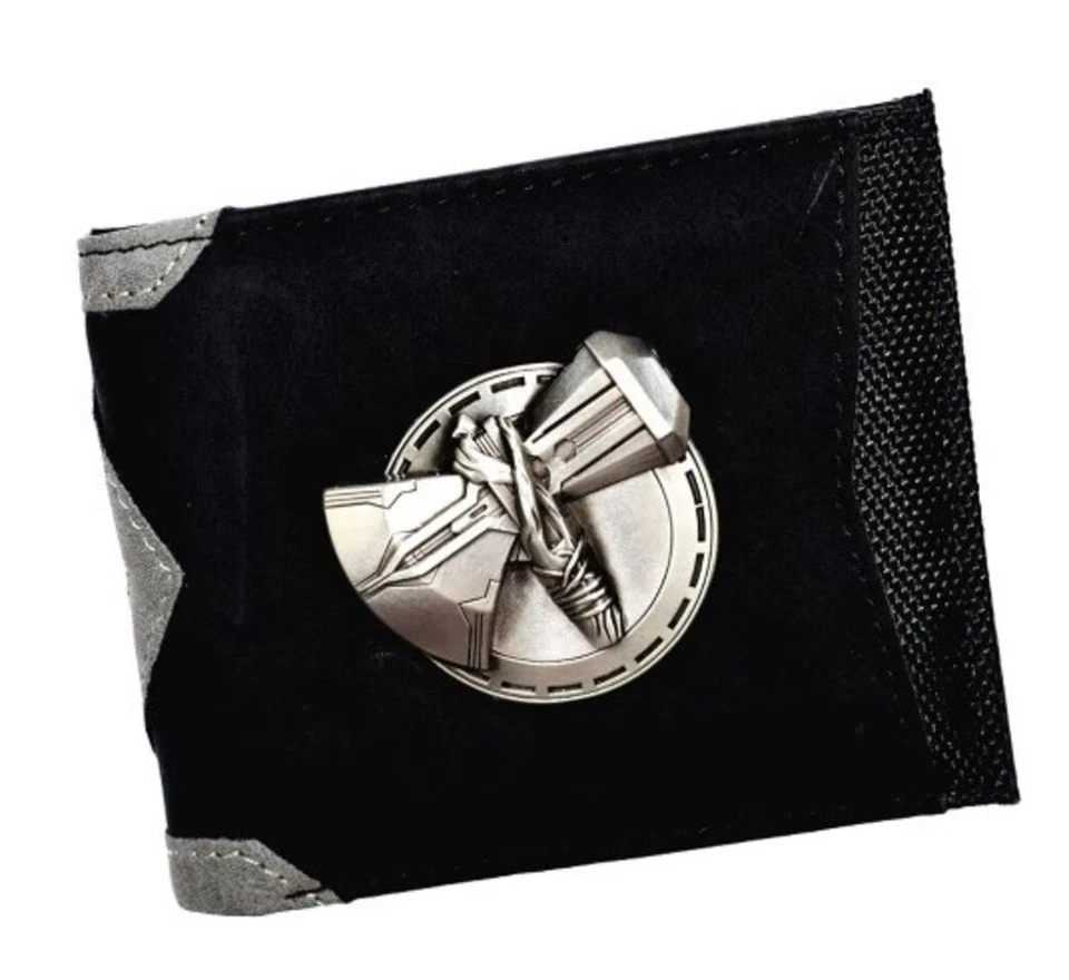 Thor's Hammer Metal Logo Black Bi-Fold Wallet - Image 1 of 1