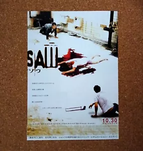 SAW Movie Flyer Chirahi Mini Poster Japanese Tracking - Picture 1 of 3
