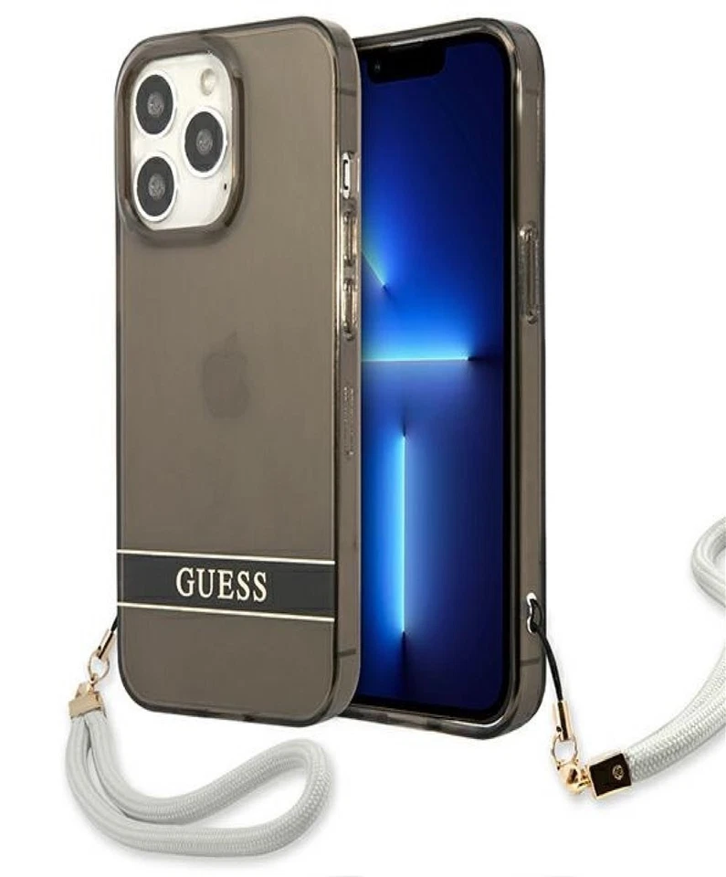 Guess Custodia Rigida Nero Contorno Translucido Stap per IPHONE 13 Pro Max 6,7 " - Immagine 1 di 1