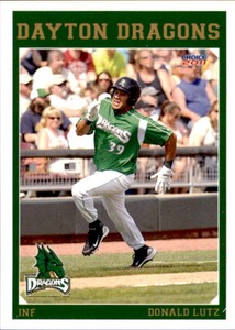2011 Dayton Dragons Choice #15 Donald Lutz Regensburg Germany Baseball Card