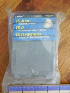Cubierta de salida de receptáculo de 15 amperios de PVC no metálico resistente a la intemperie Carlon E98SRCN - Imagen 1 de 2