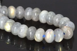 6x4 mm Echte Natürliche Labradorit Perlen Madagaskar Klasse AA Rondelle Perlen 7,5 Zoll - Bild 1 von 6