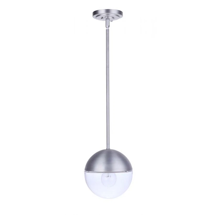 Craftmade Evie 1 Light Outdoor Pendant, Satin Aluminum - ZA3411-SA - Image 1 of 1