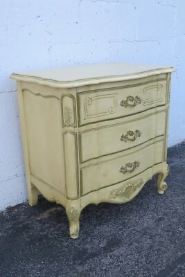 Mesita de noche francesa Shabby Chic pintada mesita de noche 3963 Foto 1 de 4