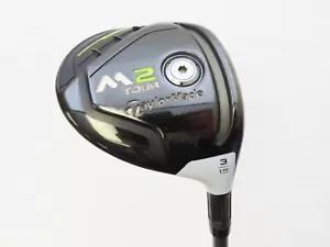 Used TaylorMade M2 Tour 15* 3 Wood Fairway Fujikura Pro 73 Stiff Flex Shaft S - Picture 1 of 7