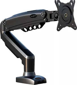 Invision Single Monitor Arm Desk Mount 19"-32" Screens Stand Bracket with Clamp - Picture 1 of 9