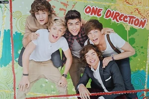 ONE DIRECTION - A3 Poster 42x28cm - RARE Fan Sammlung Clippings Teen Magazine - Bild 1 von 1