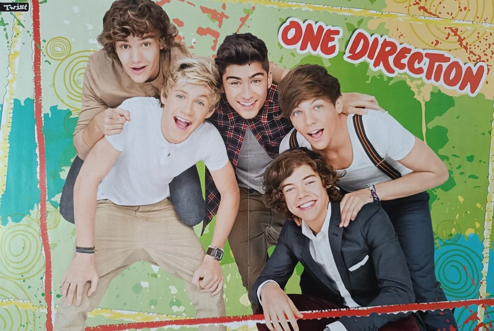 ONE DIRECTION - A3 Poster 42x28cm - RARE Fan Sammlung Clippings Teen Magazine - Bild 1 von 1