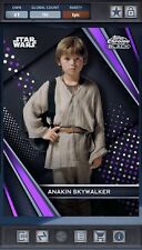 Star Wars Card Trader Chrome Black Purple Base Anakin Skywalker Epic Digital