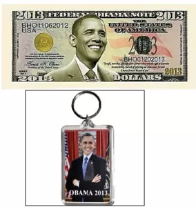 Llavero en caja con proyecto de ley y regalo conmemorativo del presidente Barack Obama 2013 - Imagen 1 de 3