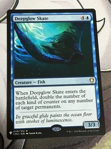 C6053 MAGIC MTG COMMANDER ANTHOLOGY VOL II DEEPGLOW SKATE #039 NM RARE - Picture 1 of 12