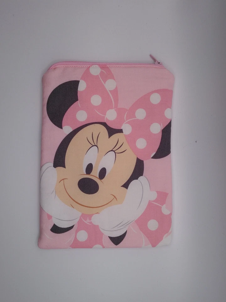 Handmade small zipper bag made with Minnie Mouse Licensed fabric - Image 1 of 1