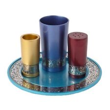 Havdallah Set Candle, Cloves in Spice Box, Jerusalem Cutout, Made in Israel