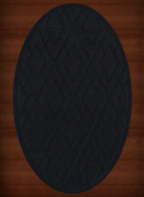 Black Diamond Lines Criss-Cross Bordered Transitional Area Rug Geometric DV1 - Image 1 of 2