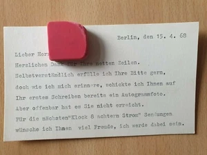 DDR Autogramm Uschi Klopf Heiden 1968 Berlin - Picture 1 of 2