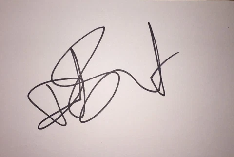 DAVE STEWART SIGNED 6X4 WHITE CARD MUSIC AUTOGRAPH EURYTHMICS 100% GENUINE Cover