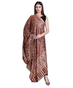 Chal de lana para mujer Cachemira talla multicolor 40 x 80"" N9 - Imagen 1 de 1