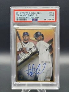 2019 Topps Gilded #GLA-FTA Fernando Tatis Jr. RC Rookie Framed Auto PSA 9 - Picture 1 of 1