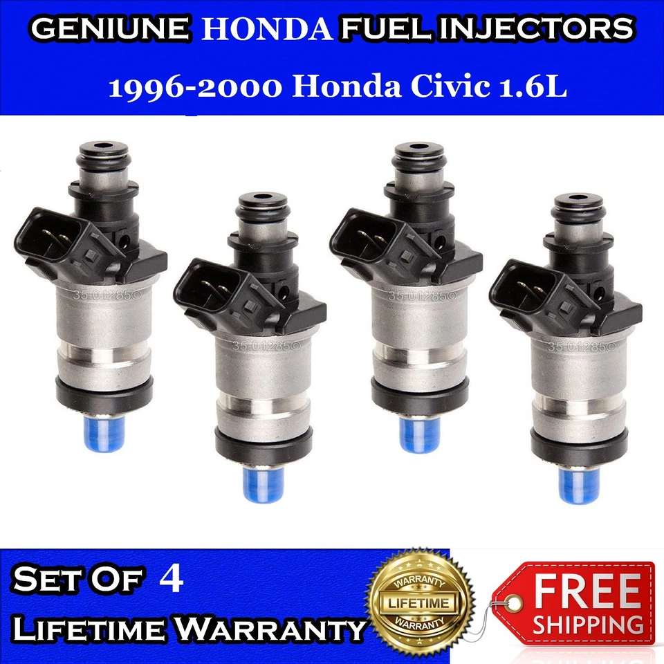 Set Of 4 OEM Honda Fuel Injectors for 1996-2000 Honda Civic 1.6L - Image 1 of 1