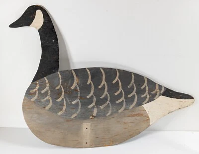 Ornamento decorativo pintado de parede de ganso canadense meados do século para gramado - Imagem 1 de 4