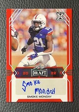 2022 Leaf Draft Smoke Monday Auto Autograph Rookie RC Red BA-SM1 Auburn Tigers🏈