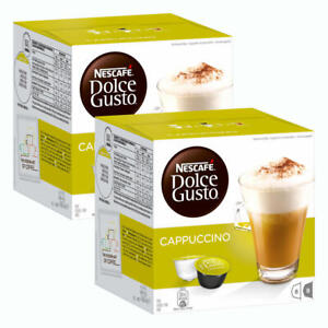 Nescafé DOLCE GUSTO Cappuccino Milchkaffee KaffeeKAPSEL 32 KAPSELN(16 Portionen)