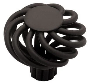 Liberty Hardware PN9011 Knob Forged Iron II Collection Flat Black Lot of 6 knobs - Picture 1 of 1