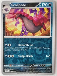 REVERSE HOLO Scolipede 117/167 NM/M - Tarjeta Pokémon Twilight Masquerade - Imagen 1 de 2