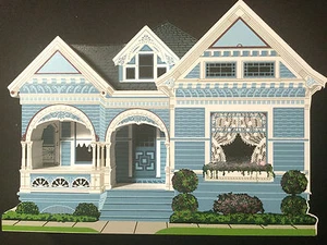 PASTEL AZUL DAMA SALINAS CALIFORNIA PSL02 RETIRADO Shelia's Hecho en Charleston SC - Imagen 1 de 3