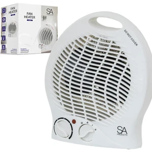 2 in 1 Fan Heater 2KW 2000W Small Portable Electric Hot Warm Air Upright Flatbed - Picture 1 of 7