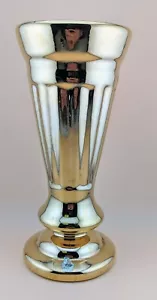 Haeger Pottery 3968A 22 Carat Gold Vase w/Partial Labels - Picture 1 of 5