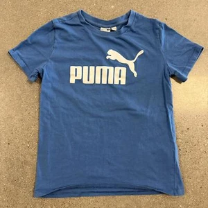 PUMA Youth Graphic T-Shirt - Blue US Girls Youth M 10/12 Tee - Picture 1 of 6